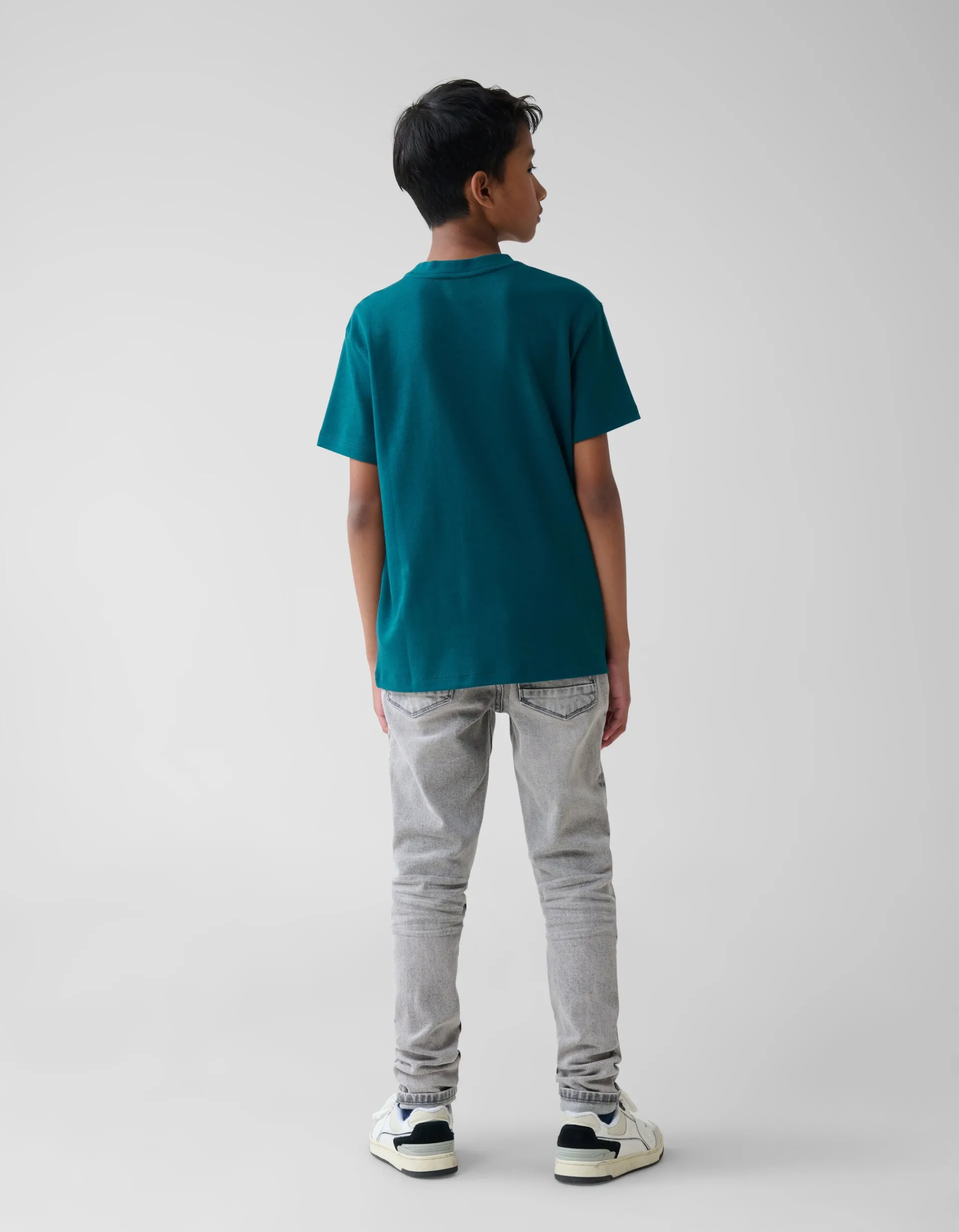 Shoeby Heavy Basis T-shirt Donkergroen< T-Shirts