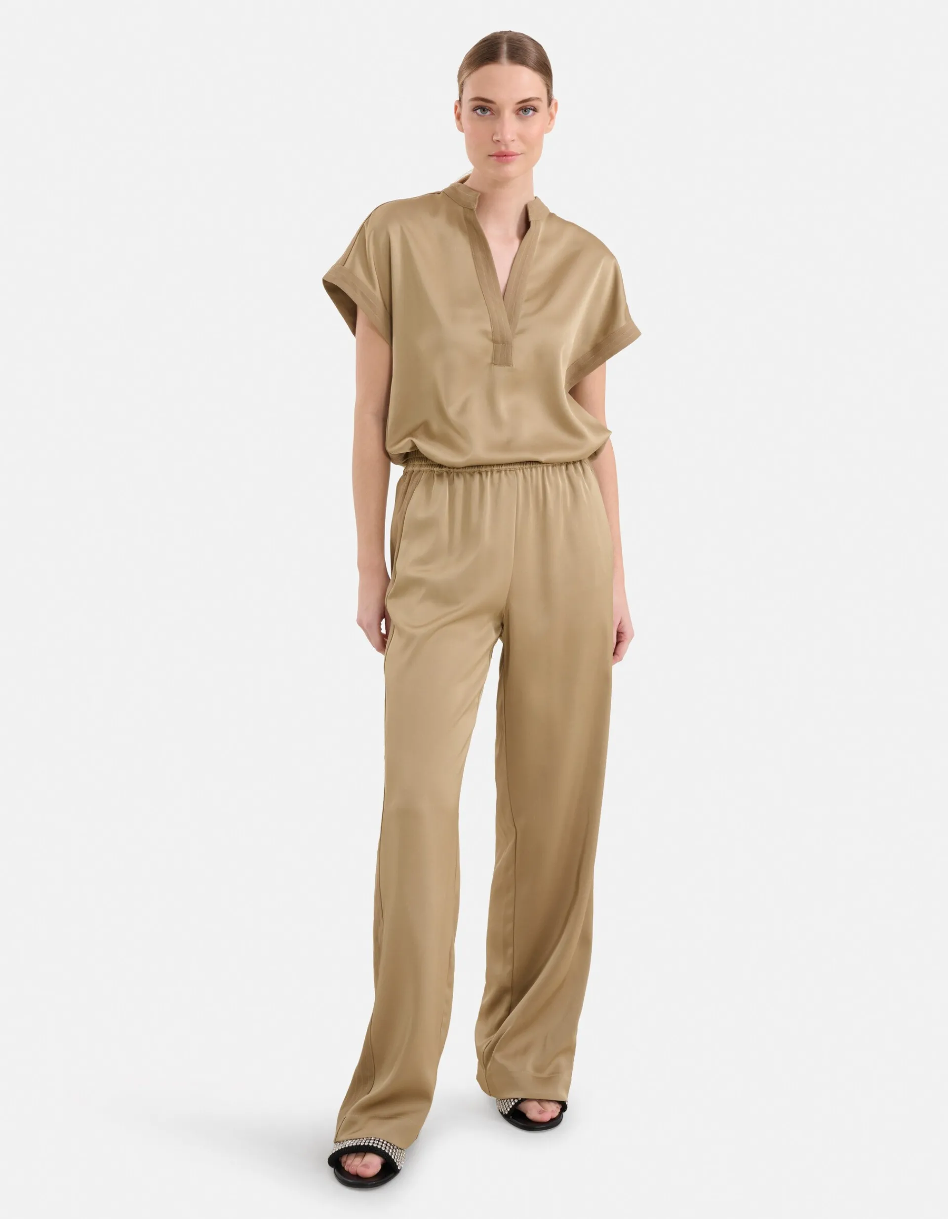 Shoeby Inside Out Broek Groen By Mieke<DAMES Broeken