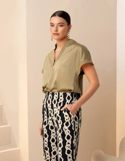 Shoeby Inside Out Top Groen By Mieke<DAMES Tops