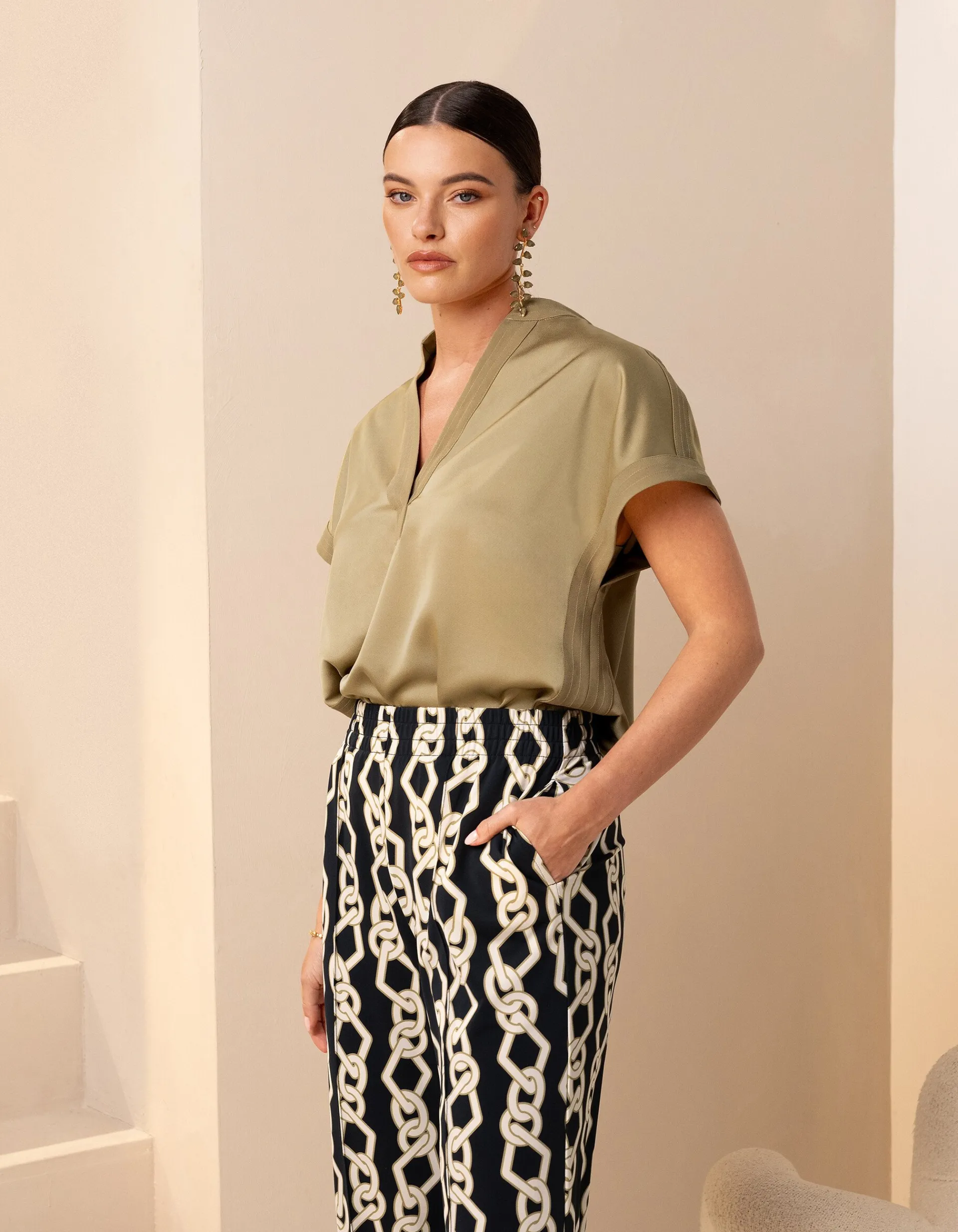 Shoeby Inside Out Top Groen By Mieke<DAMES Tops