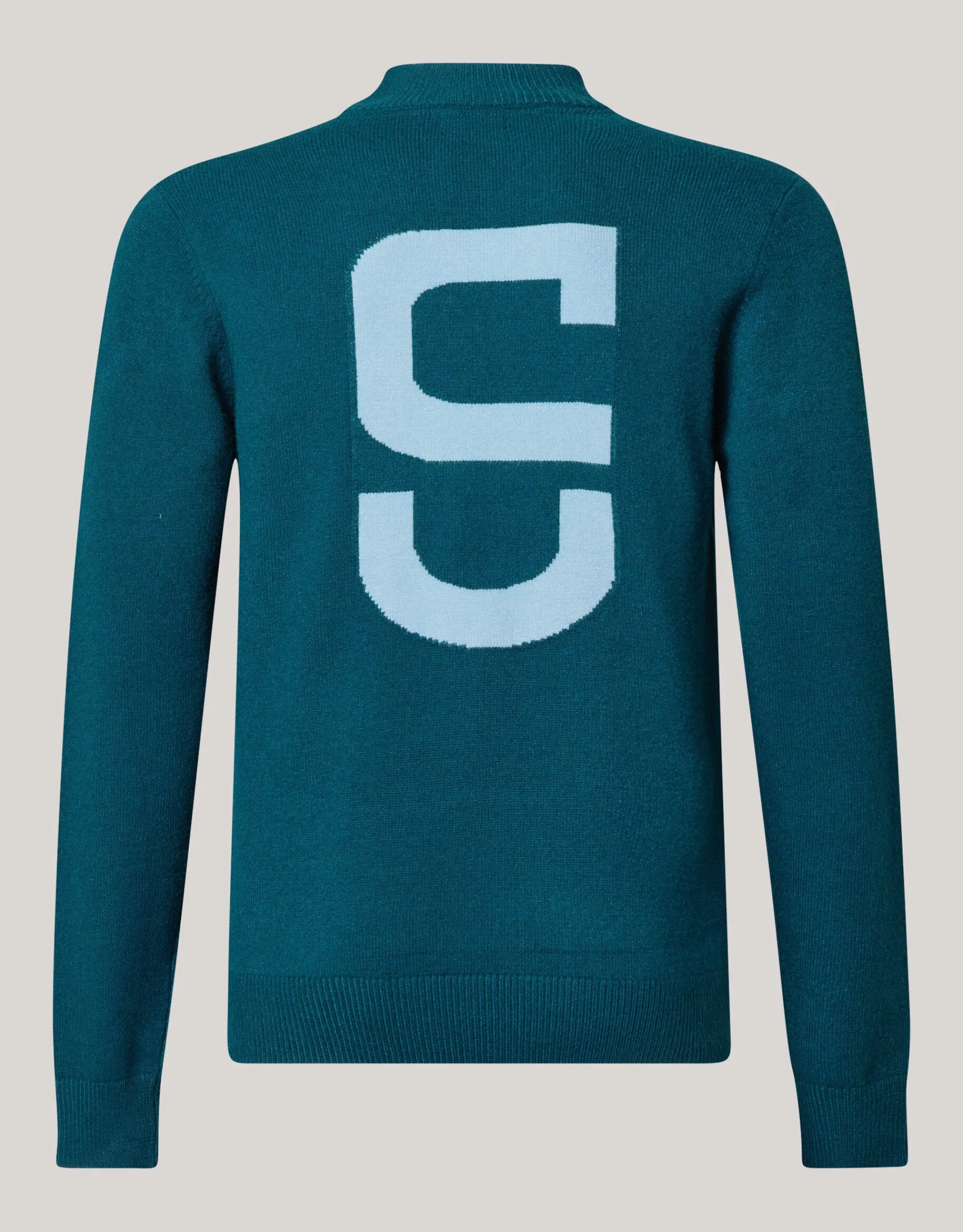 Shoeby Jacquard Gebreide Trui Donkergroen<Heren Truien En Sweaters