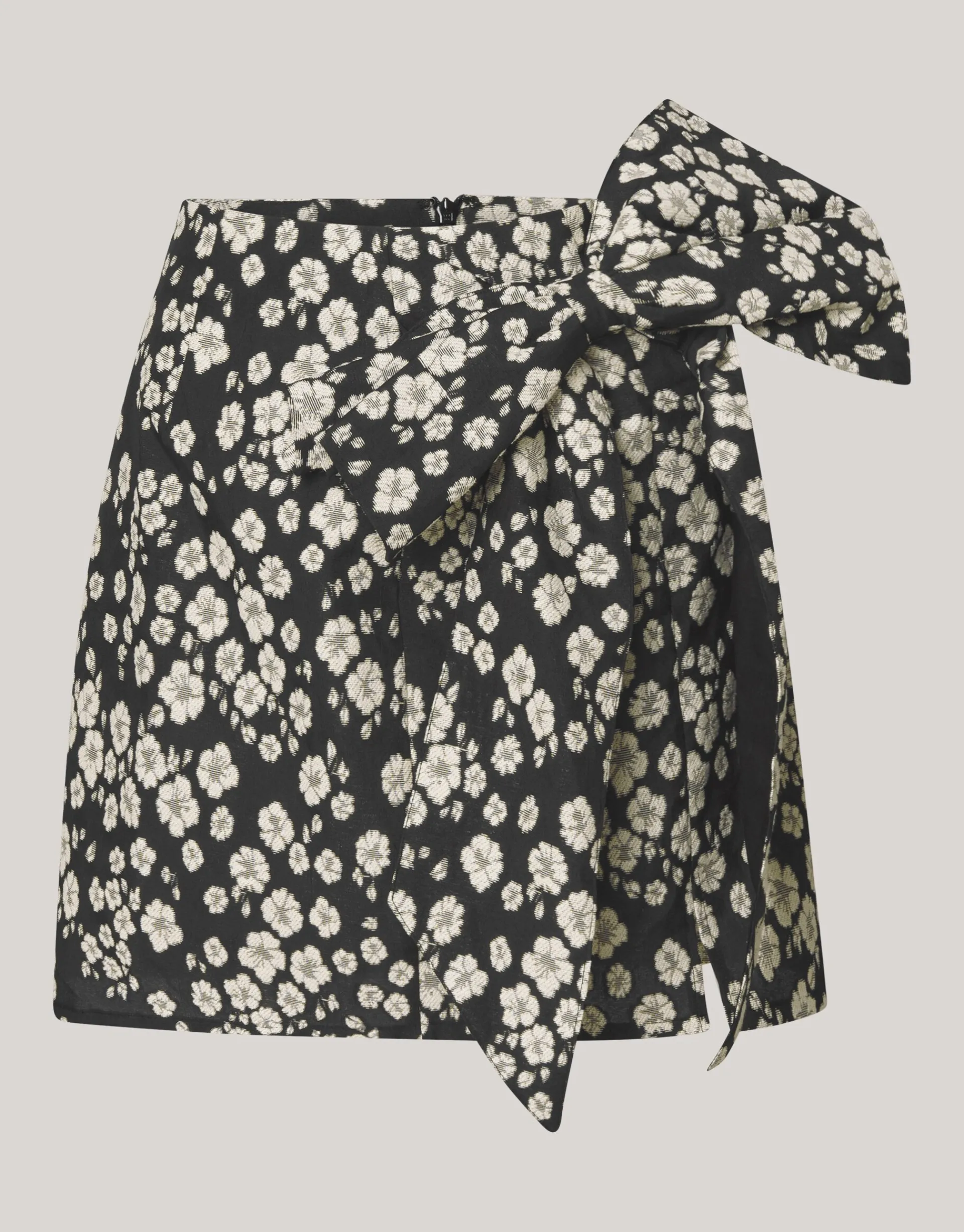 Shoeby Jacquard Mini Rok Zwart/Wit<DAMES Rokken