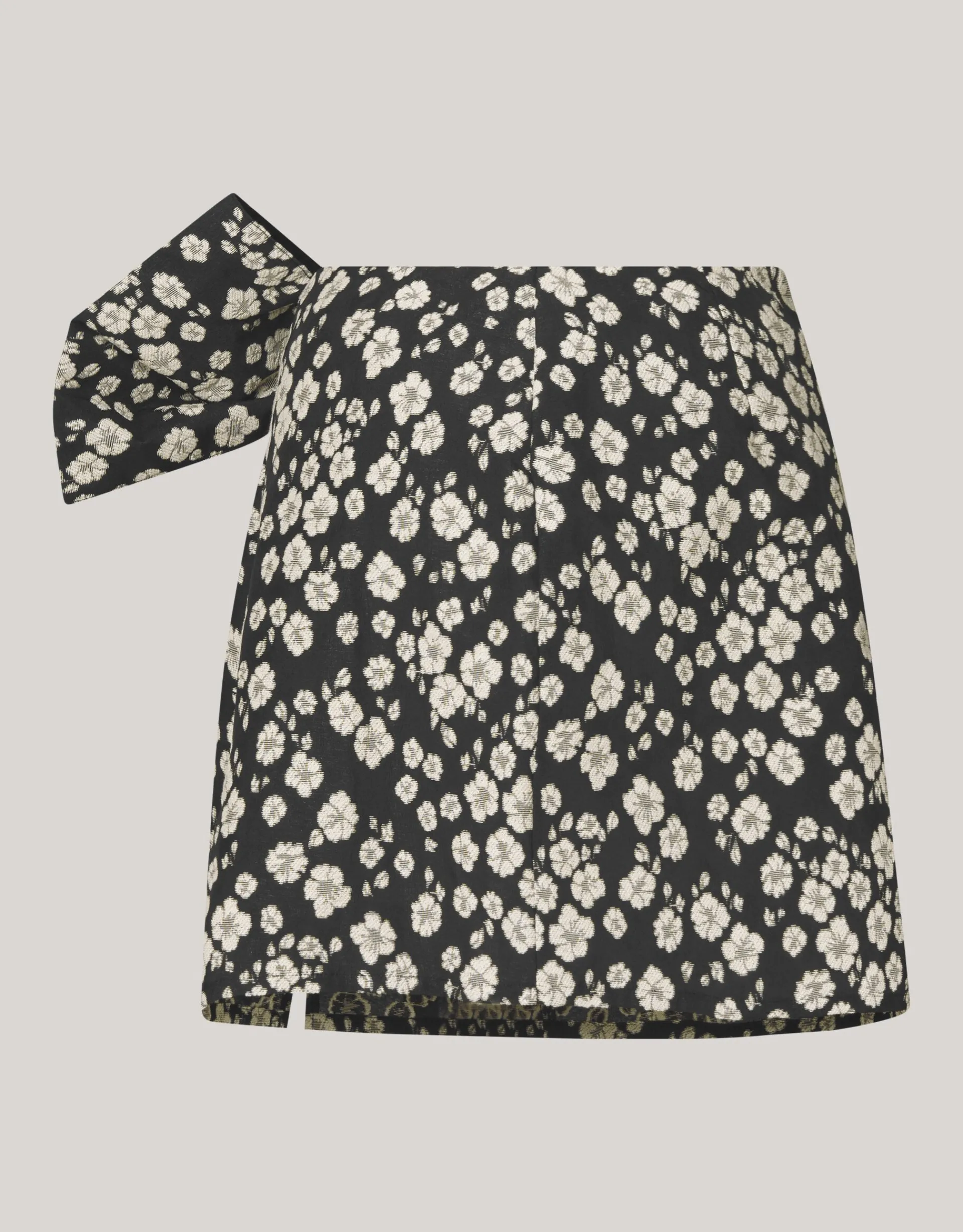 Shoeby Jacquard Mini Rok Zwart/Wit<DAMES Rokken