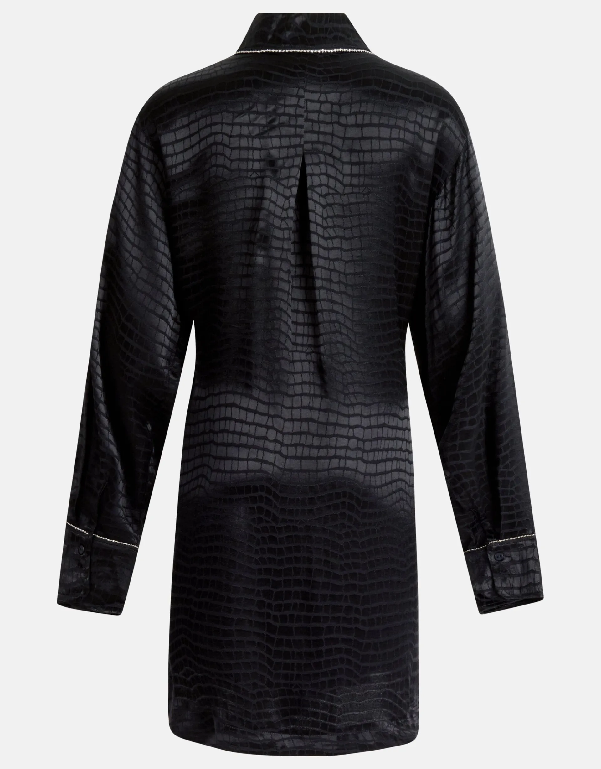 Shoeby Jacquard Print Jurk Zwart<DAMES Jurken