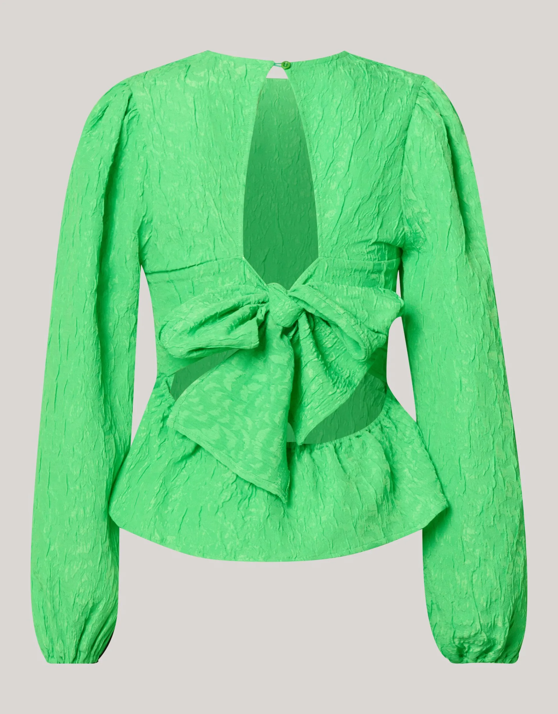 Shoeby Jacquard Top Groen<DAMES Tops