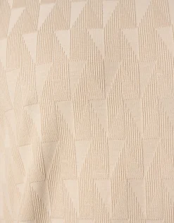 Shoeby Jacquard T-Shirt Zand<Heren T-Shirts En Polo's