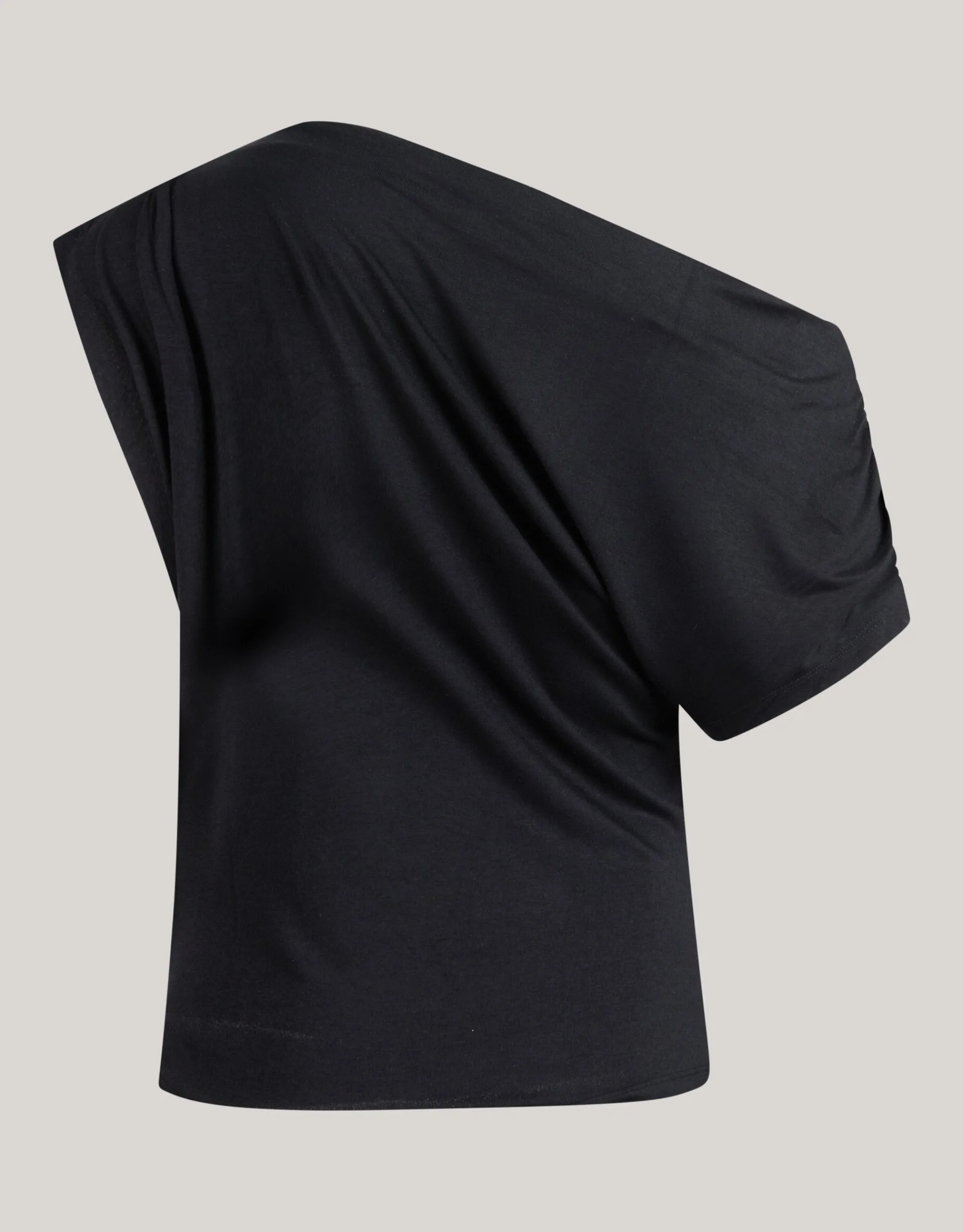 Shoeby Jersey Asymmetrische Top Zwart<DAMES Tops