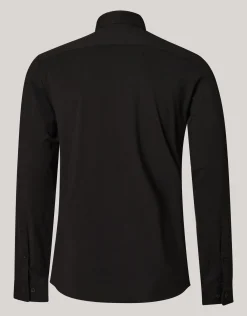 Shoeby Jersey Overhemd Zwart<Heren Overhemden