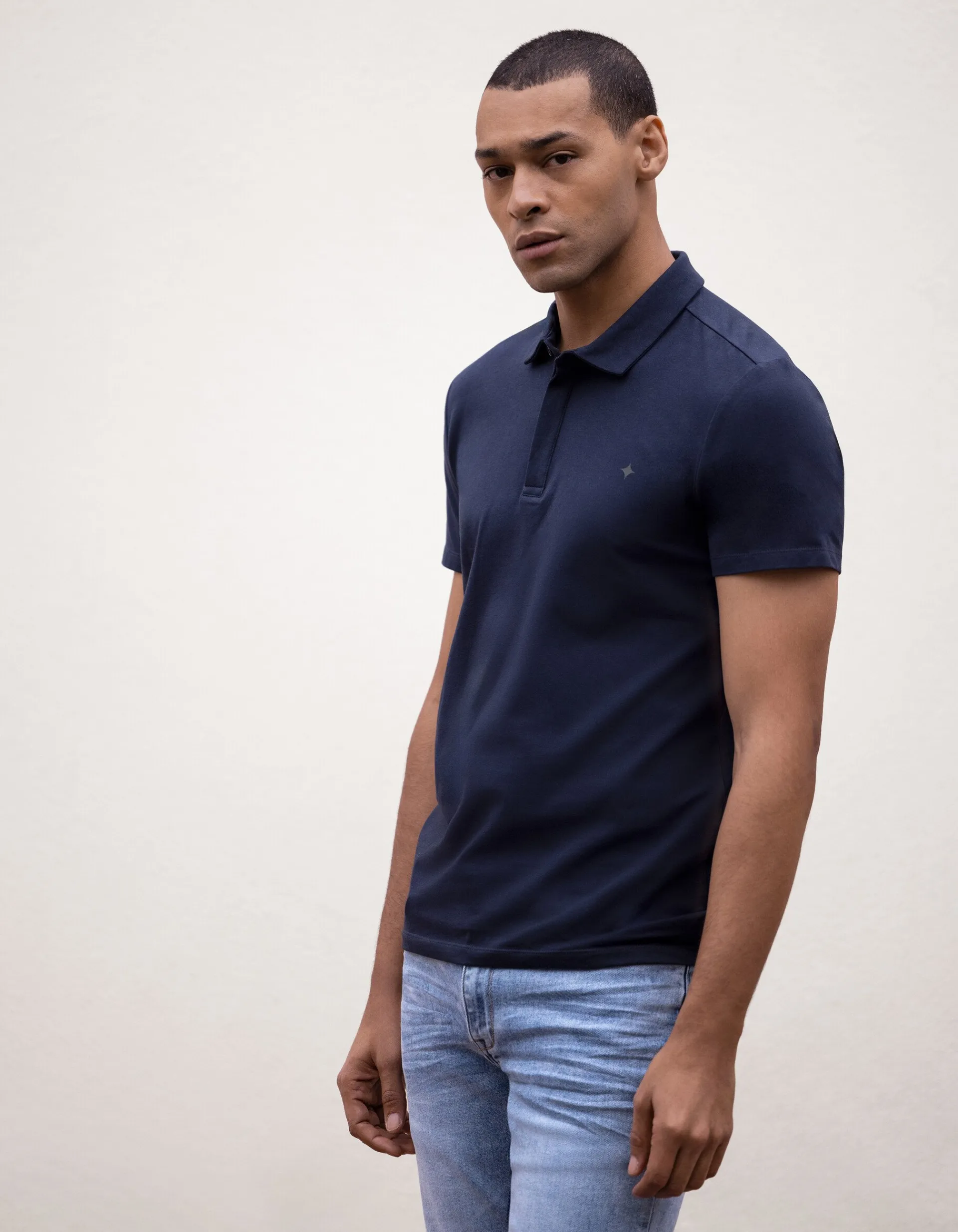 Shoeby Jersey Polo Donkerblauw<Heren T-Shirts En Polo's