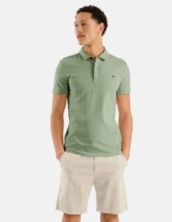 Shoeby Jersey Polo Groen<Heren T-Shirts En Polo's