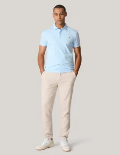 Shoeby Jersey Polo Lichtblauw<Heren T-Shirts En Polo's