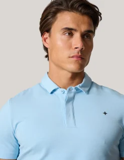 Shoeby Jersey Polo Lichtblauw<Heren T-Shirts En Polo's