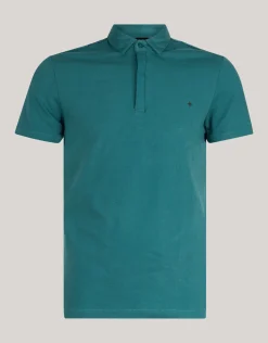 Shoeby Jersey Polo Turquoise<Heren T-Shirts En Polo's