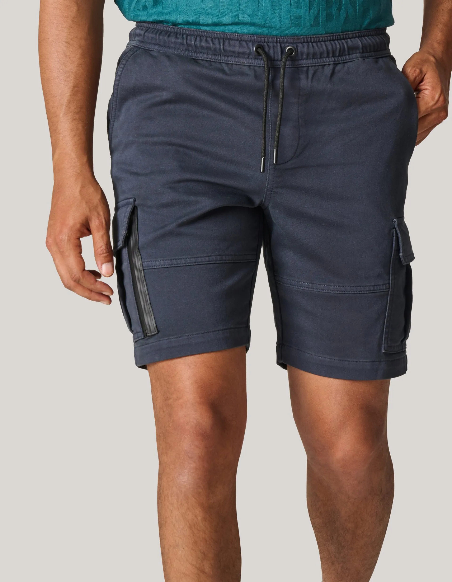 Shoeby Jog Cargo Short Donkergrijs<Heren Shorts