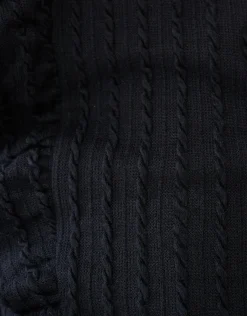 Shoeby Kabel Ruffle Top Zwart< Tops Lange Mouw