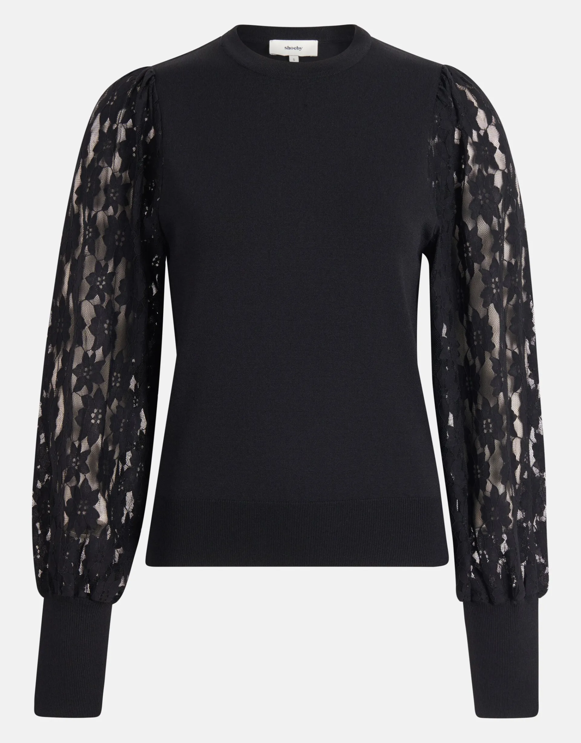 Shoeby Kanten Top Zwart<DAMES Tops