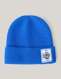 Shoeby Label Beanie Blauw< Mutsen