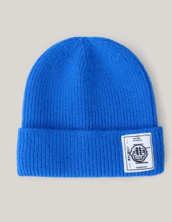 Shoeby Label Beanie Blauw< Mutsen