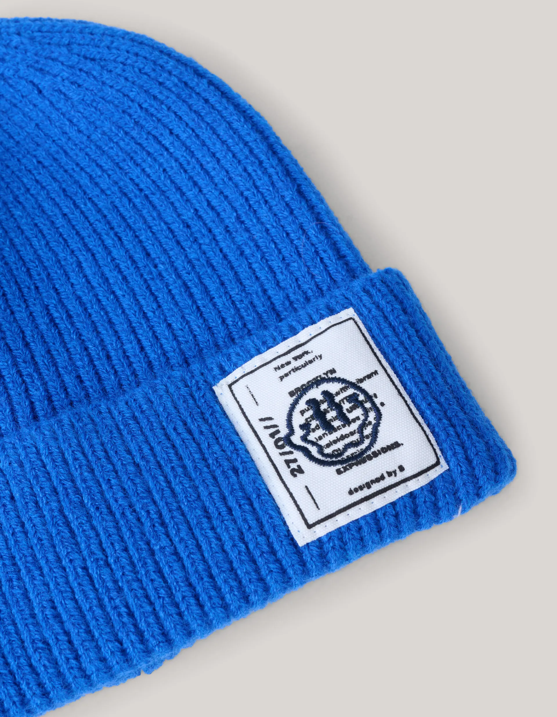 Shoeby Label Beanie Blauw< Mutsen