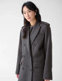 Shoeby Lange Trenchcoat Donkergrijs By Fred<DAMES Jassen