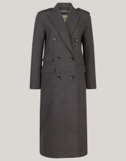 Shoeby Lange Trenchcoat Donkergrijs By Fred<DAMES Jassen
