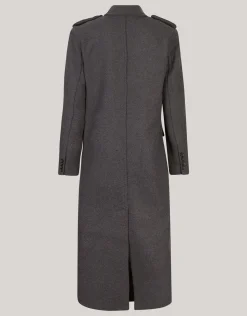 Shoeby Lange Trenchcoat Donkergrijs By Fred<DAMES Jassen