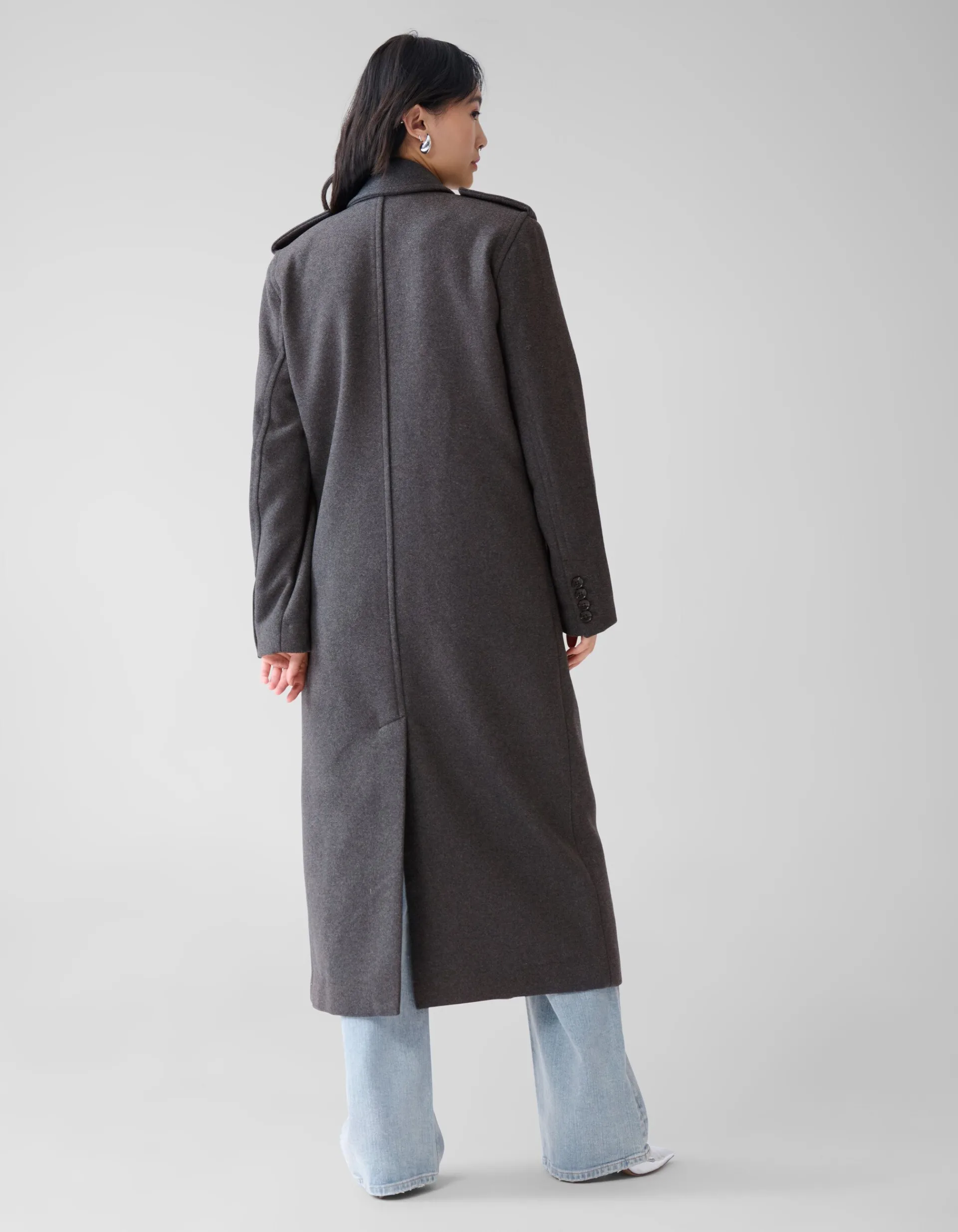 Shoeby Lange Trenchcoat Donkergrijs By Fred<DAMES Jassen