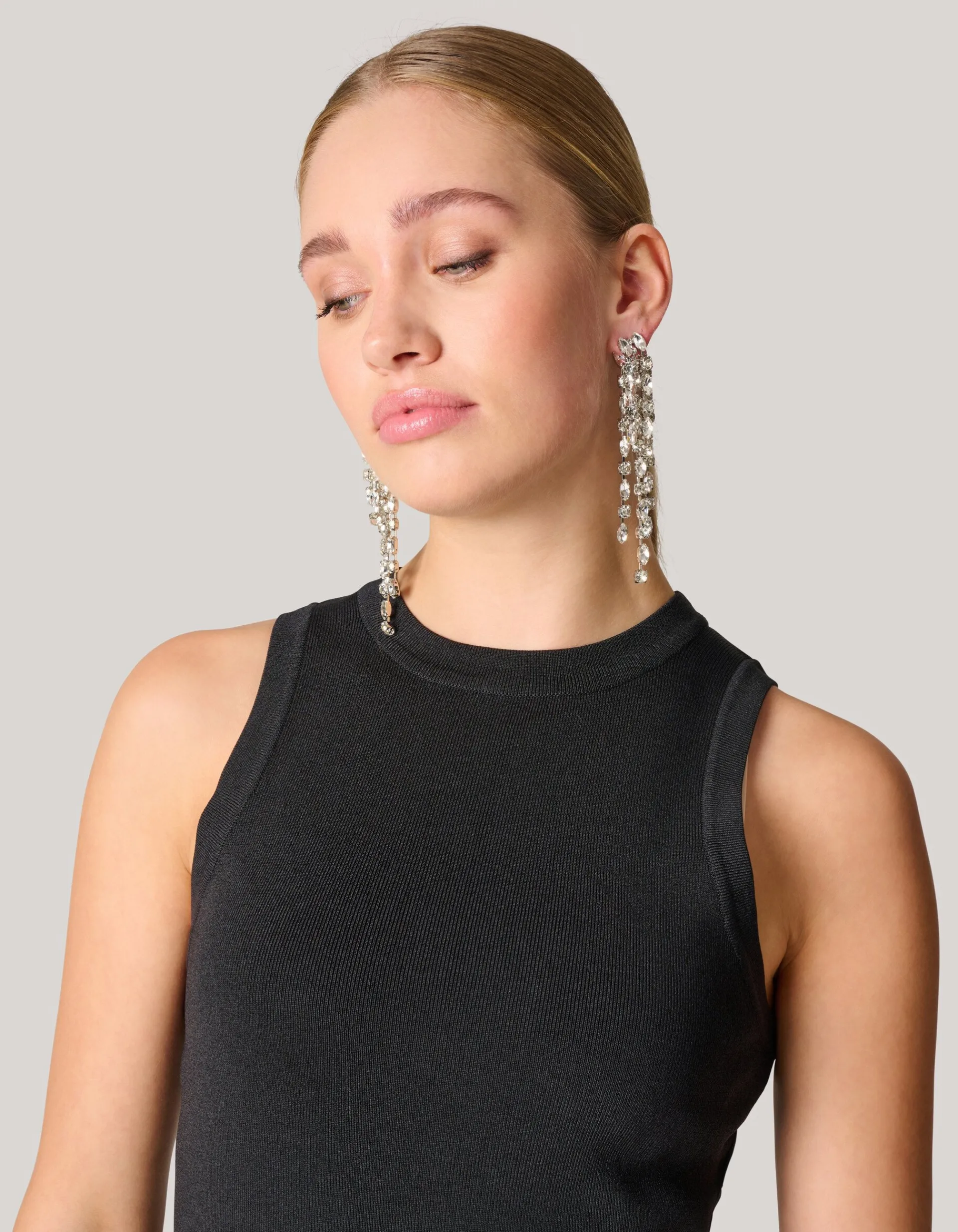 Shoeby Layered Strass Oorbellen Zilver<DAMES Sieraden