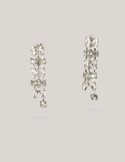 Shoeby Layered Strass Oorbellen Zilver<DAMES Sieraden