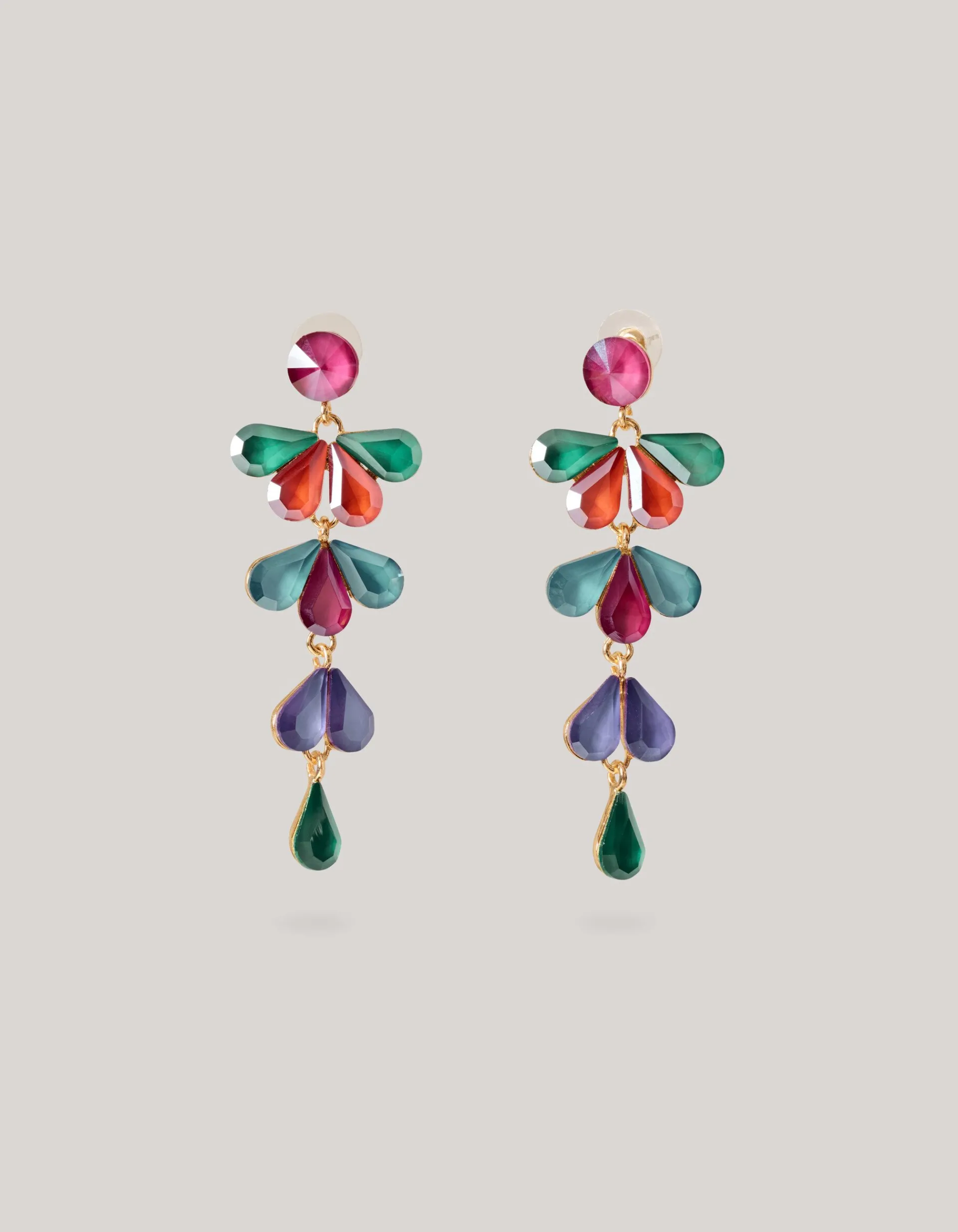 Shoeby Leaf Oorbellen Multicolor<DAMES Sieraden