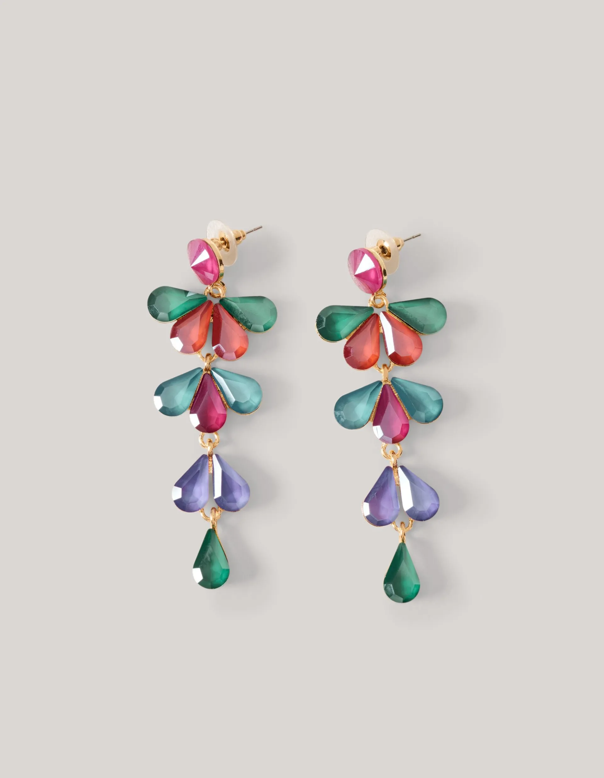 Shoeby Leaf Oorbellen Multicolor<DAMES Sieraden
