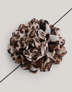 Shoeby Leopard Corsage Ketting Bruin<DAMES Sieraden