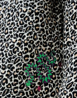 Shoeby Leopard Embroidery Jack Bruin< Jacks