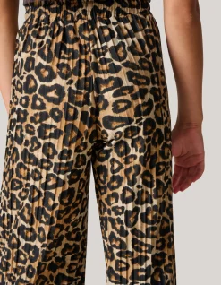 Shoeby Leopard Plissé Broek< Broeken