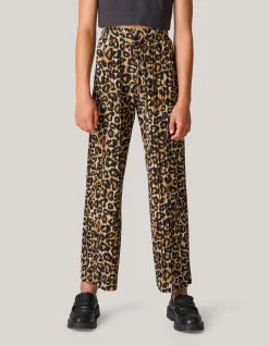 Shoeby Leopard Plissé Broek< Broeken