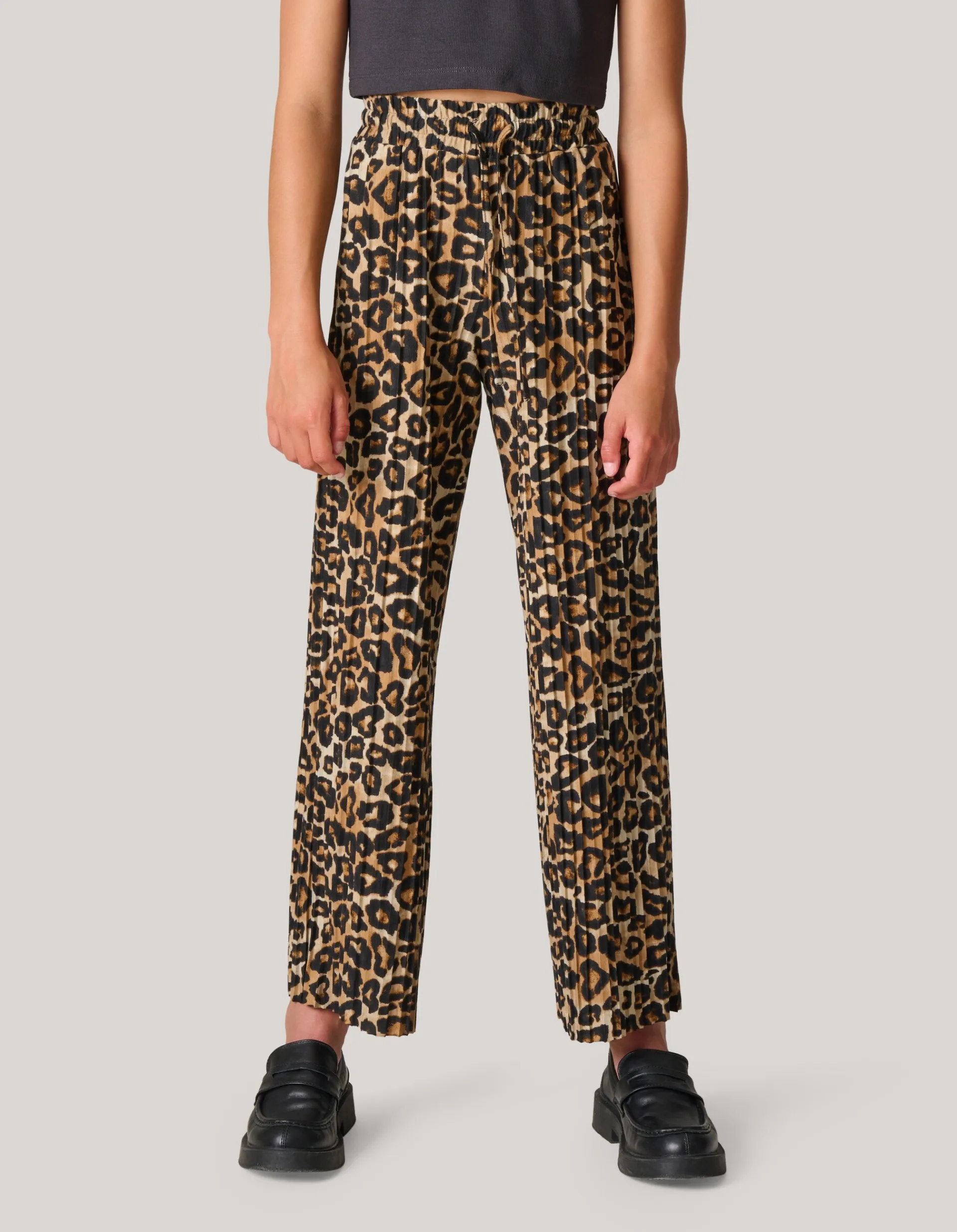 Shoeby Leopard Plissé Broek< Broeken