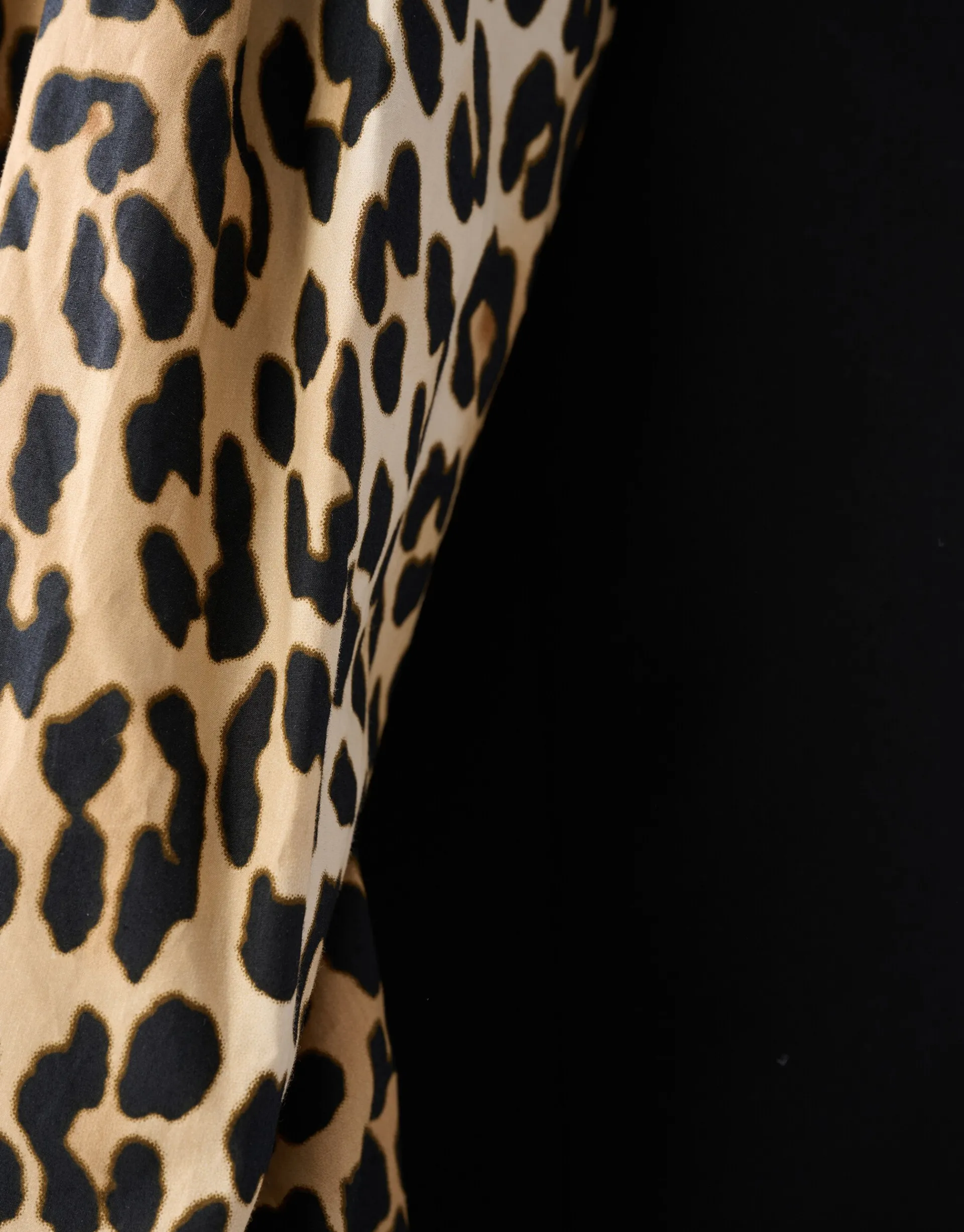 Shoeby Leopard Poplin Sleeve Blazer Zwart<DAMES Blazers