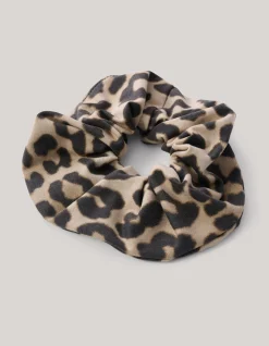 Shoeby Leopard Scrunchie Bruin< Haaraccessoires
