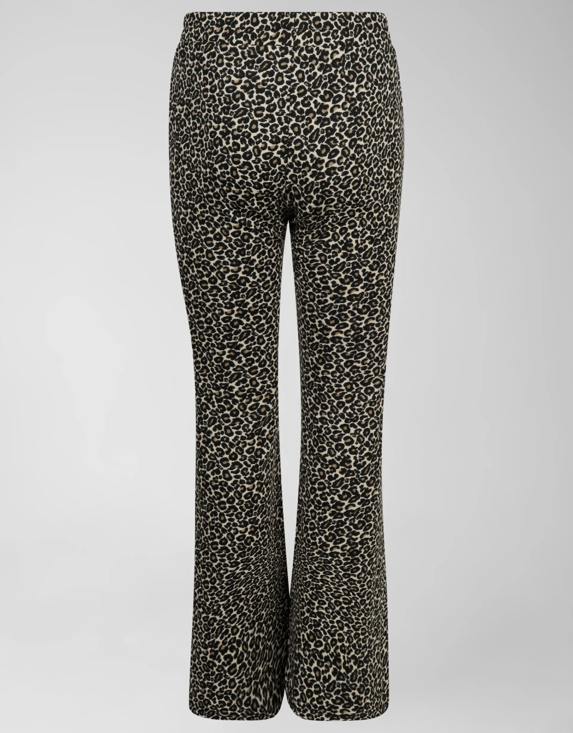 Shoeby Leopard Split Flared Legging Bruin< Broeken