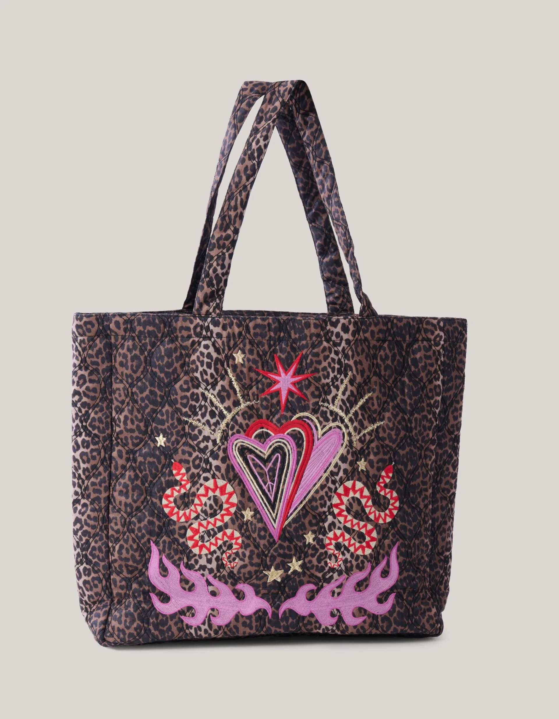 Shoeby Leopard Tas Bruin<DAMES Tassen