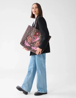 Shoeby Leopard Tas Bruin<DAMES Tassen