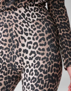 Shoeby Leopard Travel Legging Bruin<DAMES Broeken