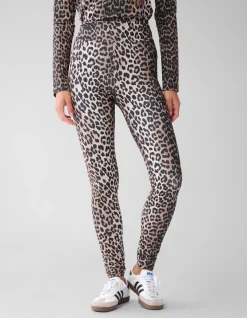 Shoeby Leopard Travel Legging Bruin<DAMES Broeken