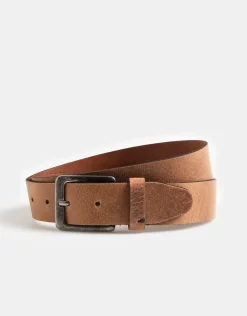 Shoeby Leren Riem Bruin<Heren Riemen