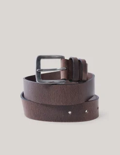 Shoeby Leren Riem Donkerbruin<Heren Riemen