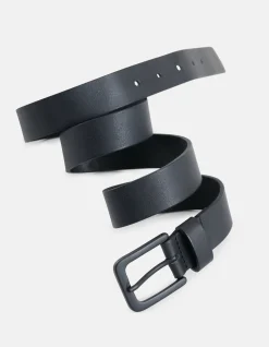 Shoeby Leren Riem Zwart<Heren Riemen