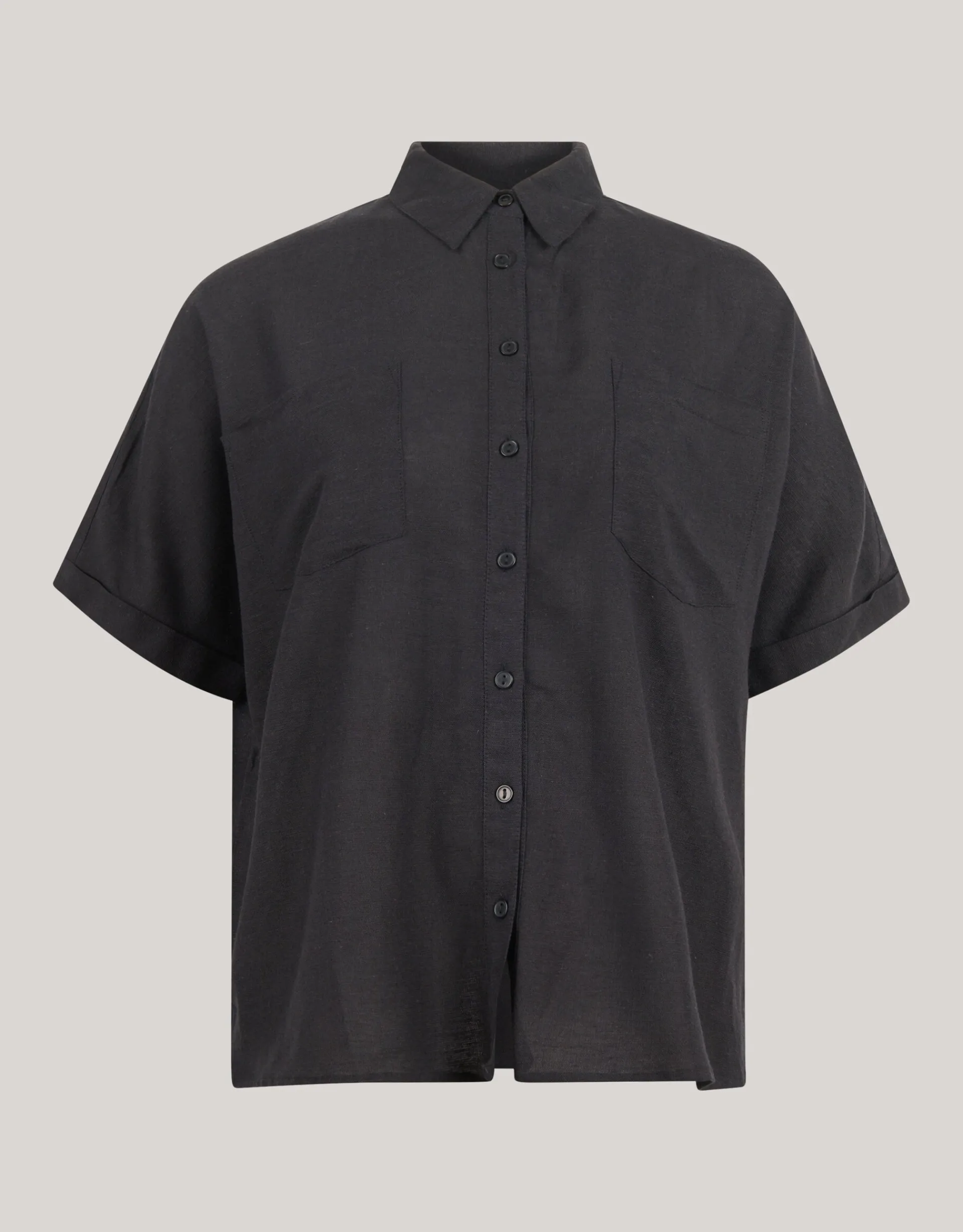 Shoeby Linnen Blouse Zwart<DAMES Blouses