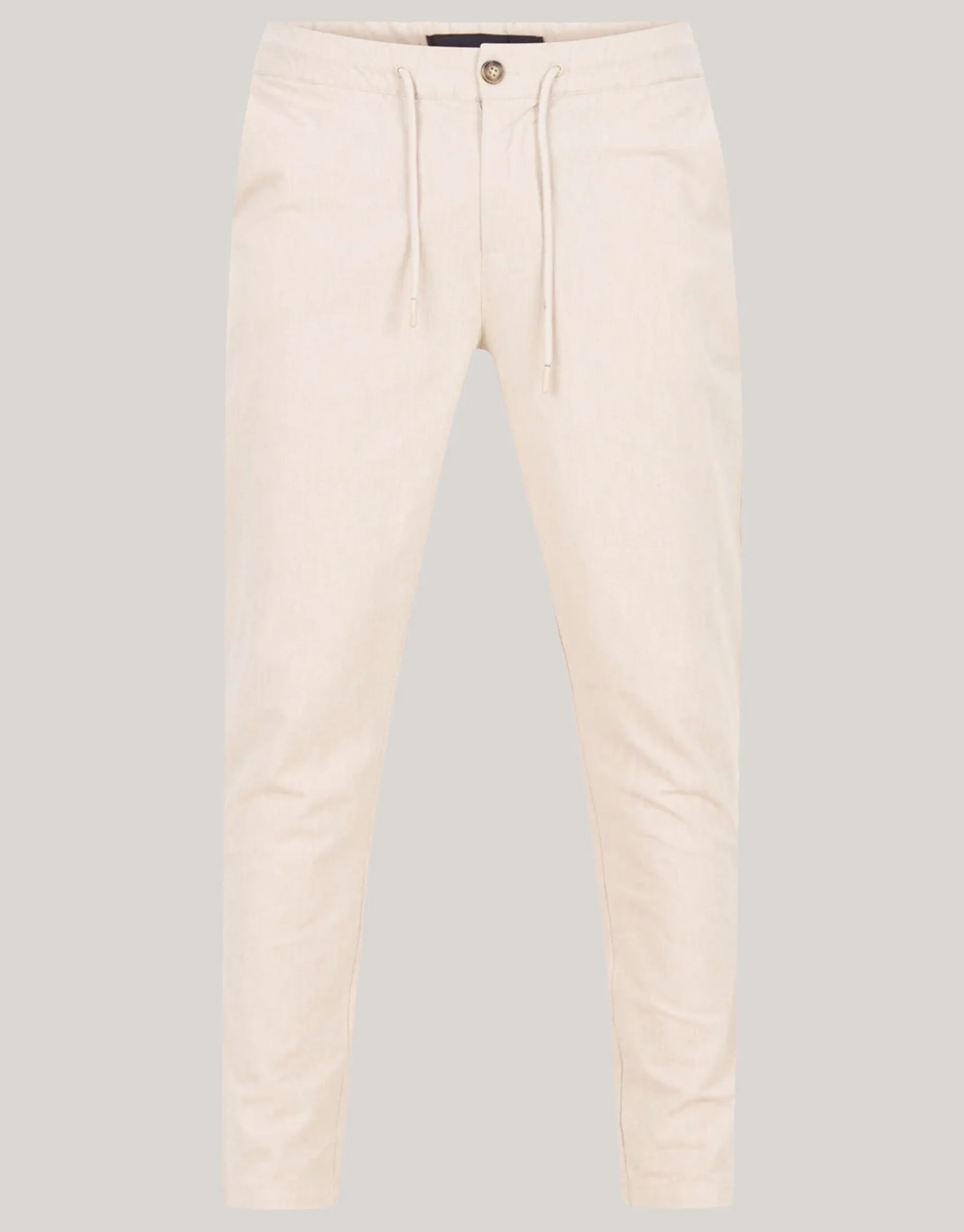 Shoeby Linnen Broek Beige<Heren Broeken