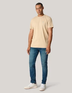 Shoeby Logo T-shirt Beige<Heren T-Shirts En Polo's