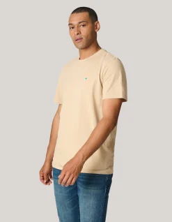 Shoeby Logo T-shirt Beige<Heren T-Shirts En Polo's